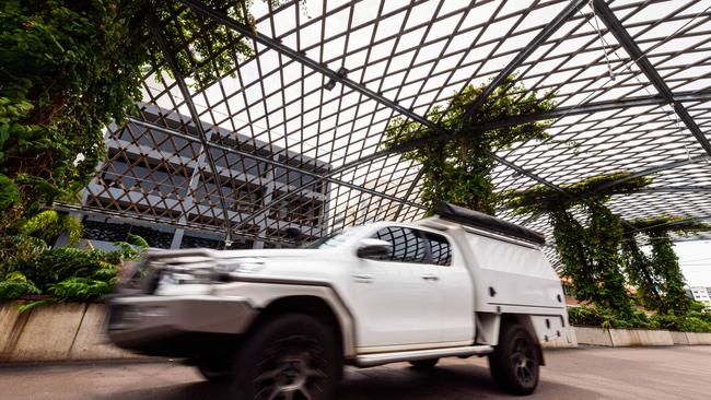 The Cavenagh St shade structure remains a monument to Territory government obfuscation, Matt Cunningham writes. Picture: Che Chorley