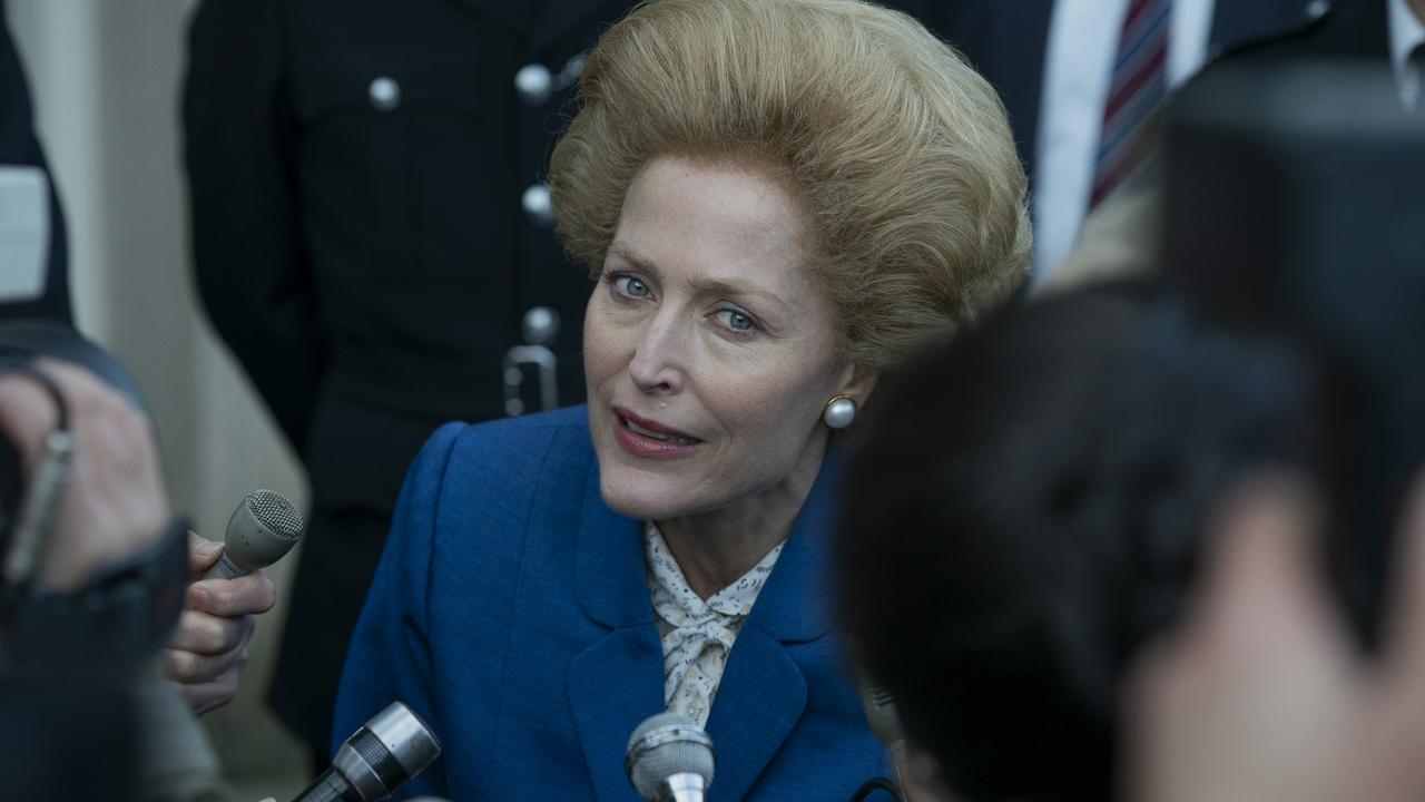 Anderson previously described the Thatcher transformation process as ‘daunting’. Picture: Netflix.