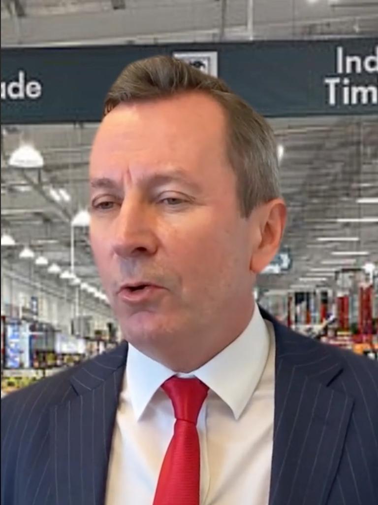 Mark McGowan promotes vaccines at Bunnings. Picture: TikTok via NCA NewsWire