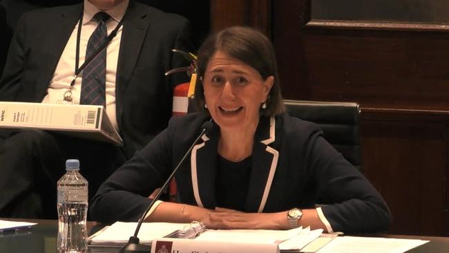 NSW Premier Gladys Berejiklian appeared distressed at points as she faced a barrage of questions regarding her former relationship with Daryl Maguire.