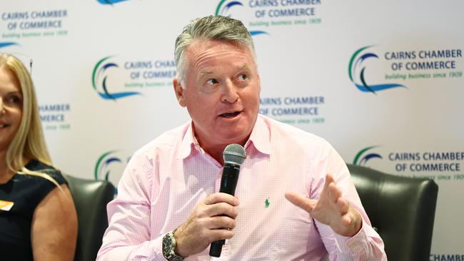 Member for Cairns Michael Healy is urging community leaders to back the proposed high performance centre at West Barlow Park. Picture: Brendan Radke