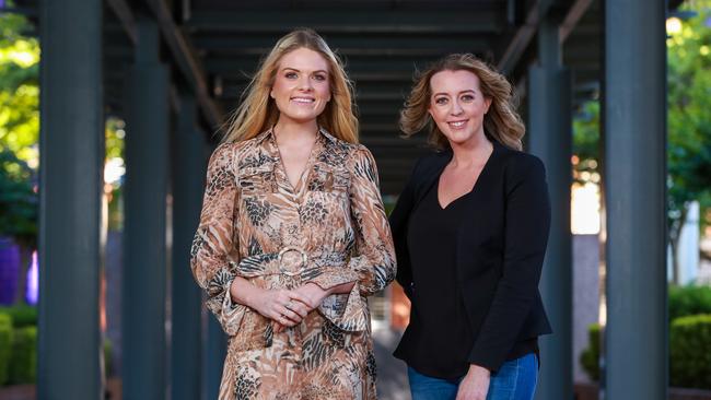 Erin Molan and Natalie Peters were named best AM team at the 2019 radio awards. Picture: Justin Lloyd