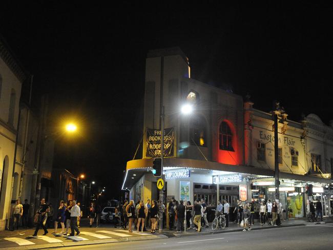 Revellers enjoy a night out in Newtown. Picture: Gordon McComiskie
