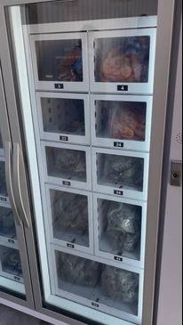 Seafood vending machine at Coffin Bay