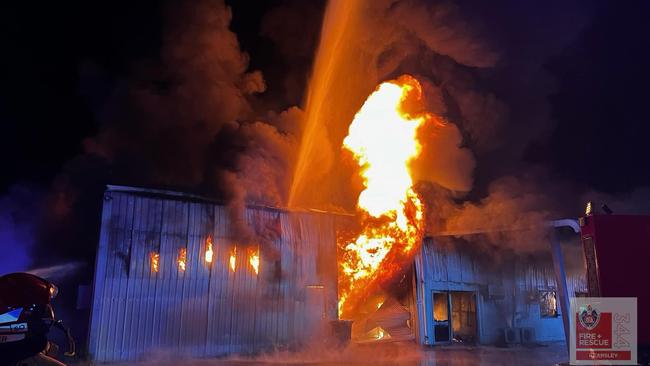 It was a ferocious blaze. Credit: NSW Fire and Rescue