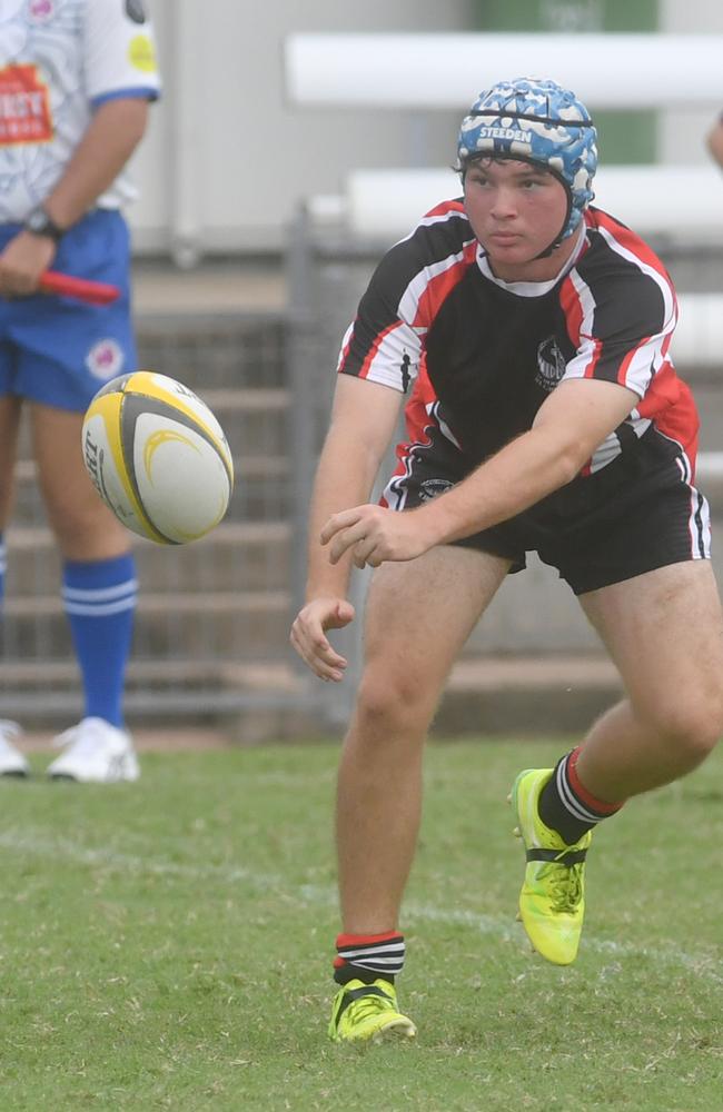 QLD Rugby Union State Championships (17-18 years boys) at the Townsville Sports Precinct. Saturday May 24. Wide Bay against Capricorn. Picture: Evan Morgan