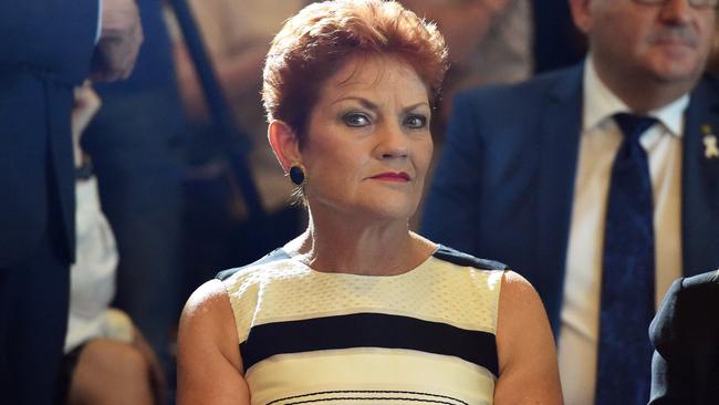 One Nation leader Senator Pauline Hanson has been invited to speak to a Jewish group in Glen Eira in December. Picture: AAP