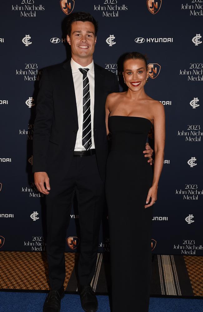 Jack Silvagni and Grace Phillips. Picture: Josie Hayden