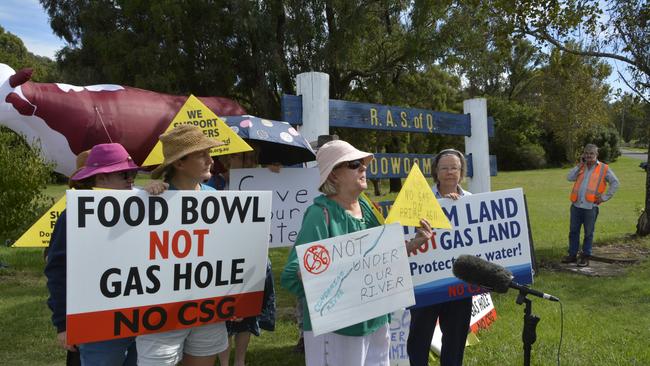 Activists protest against Queensland’s New Acland Coal mine in 2023.