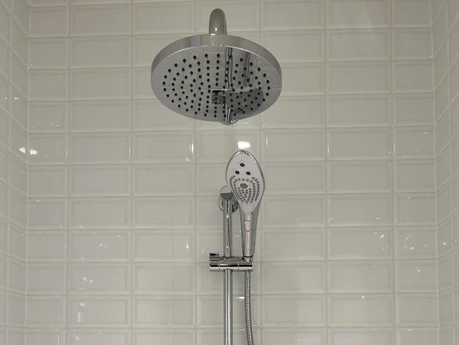 Lovehoney Group launches world’s first showerhead with X-rated feature. Picture: news.com.au