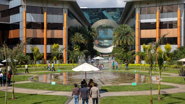 The grounds at the Bangalore campus of Indian IT services company Infosys. Picture: Cameron Laird