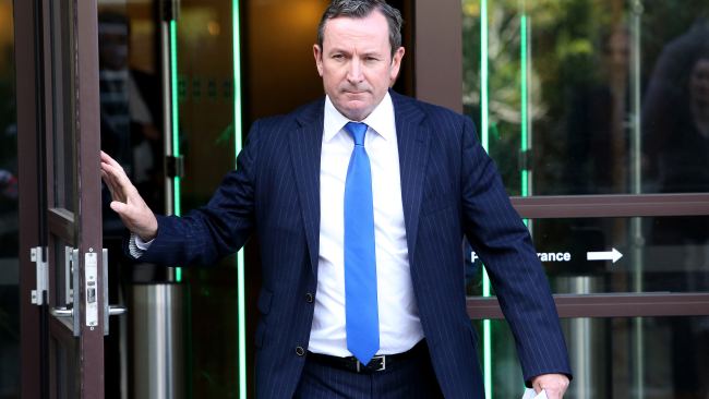 Premier Mark McGowan has claimed many people believe WA's approach 'is better' at stopping the spread of the virus. Picture: Colin Murty The Australian