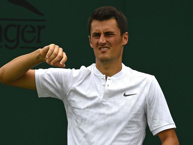 Tomic said he called for the trainer even though there was nothing wrong with him.