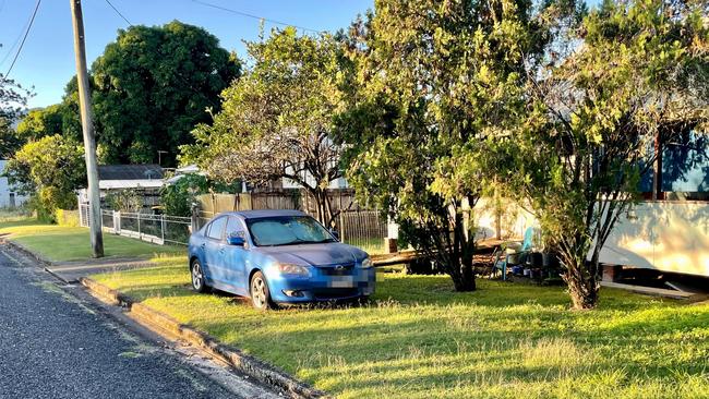 The property on Zahmel St, Finch Hatton, outside which 69-year-old Suzanne Ruth Scott was found dead in back of her Mitsubish Pajero. Picture: Janessa Ekert