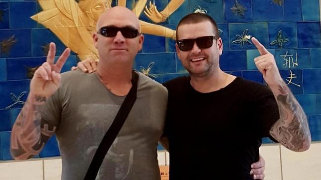 Two of Mr Brightside's owners – Darren Harland (left) and plumber Brendan “Butch” Carson (right). Picture: Supplied