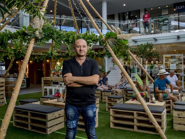 Marina Mirage restaurateur Carlo Percuoco from Fellini says the traffic scare campaign by GOLDOC has hurt his business during the 2018 Gold Coast Commonwealth Games. Picture: Jerad Williams