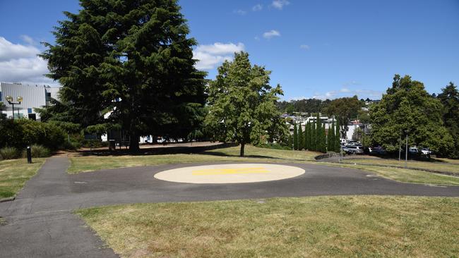 The helipad at Launceston General Hospital. Picture: Alex Treacy