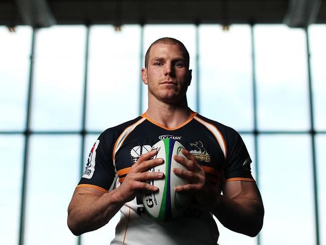 SYDNEY, AUSTRALIA - FEBRUARY 09:  David Pocock poses during an Australian Wallabies media opportunity at Rugby Australia HQ on February 9, 2018 in Sydney, Australia.  (Photo by Mark Metcalfe/Getty Images)