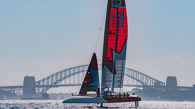 SailGP returns to Sydney Harbour this weekend. Photo: SailGP/Ricardo Pinto.