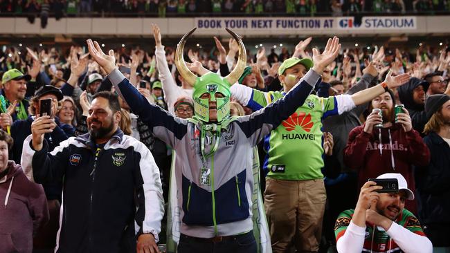 Raiders fans will have plenty to cheer about after a favourable draw. Picture: Getty Images