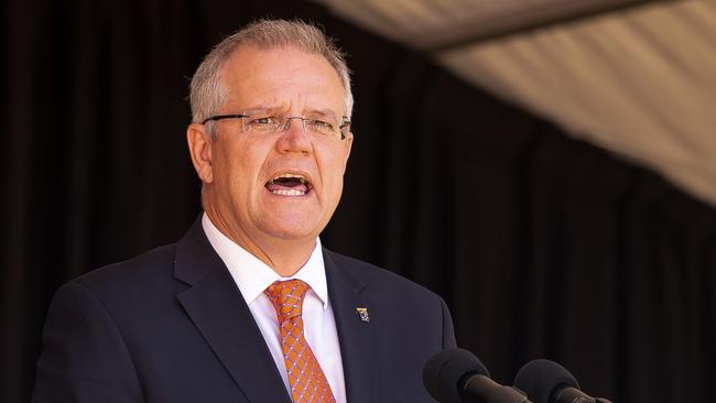 Prime Minister Scott Morrison said rejecting the deal risked a funding delay. Picture: AAP