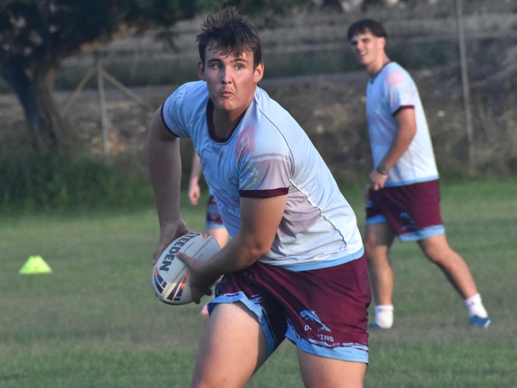 CQ Capras under-19 squad at a pre-season training session at Kettle Park, Rockhampton, on December 18, 2024.