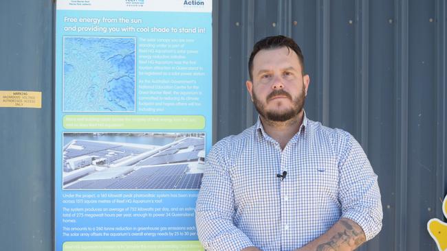 Phillip Thompson at the Reef HQ Building on Flinders Street.