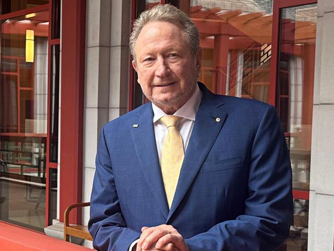 Fortescue executive chairman Andrew Forrest at Beijing’s Tsinghua university on Tuesday. Credit: Supplied