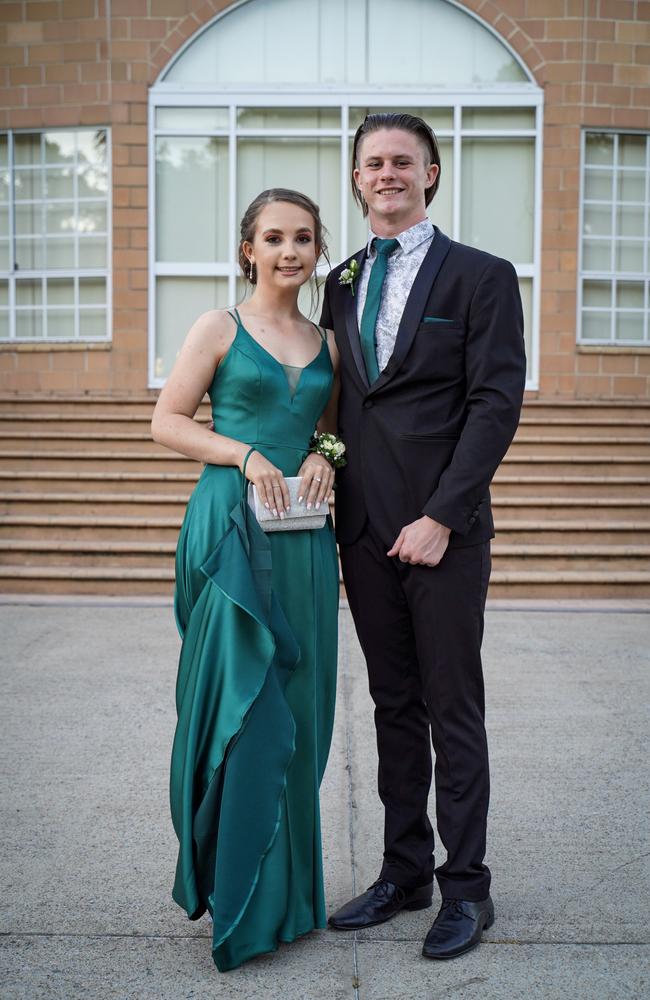 Stephanie Ivey and Jackson Cross at the Mackay North State High School formal at Windmill Function Centre, November 19, 2021. Picture: Heidi Petith