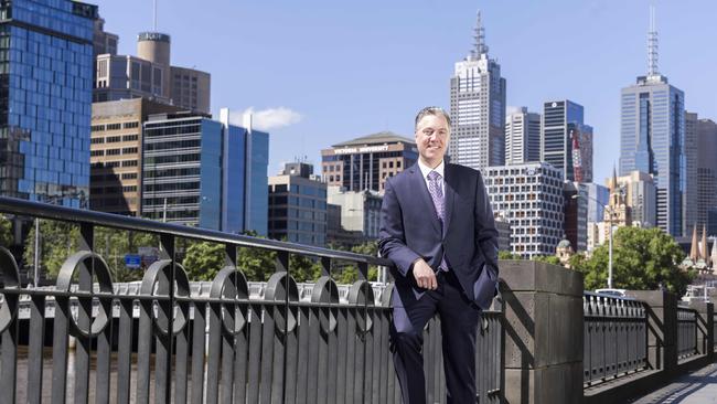 Could the Yarra River help revitalise Melbourne’s CBD? Crown Melbourne chief executive Mike Volkert thinks so. Picture: Wayne Taylor.