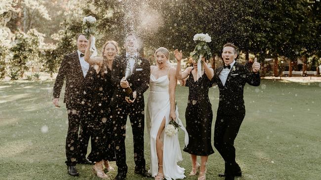 Brodie Blamey and Graeme Clancy were married at The Acre Boomerang Farm on September 24, 2021. Picture: Doe + Deer Photography