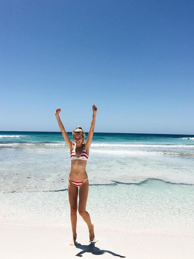 Bridget Malcolm at The Basin, Rottnest Island ... 