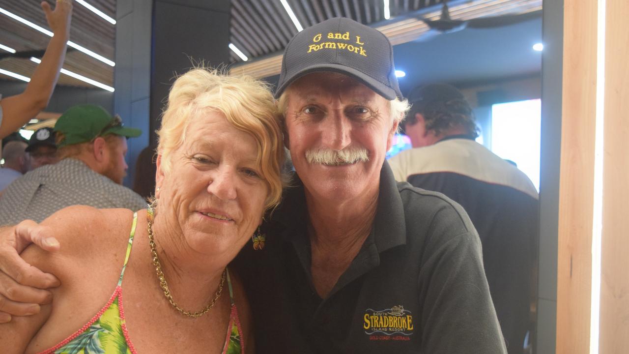 Lyn and Larry Cod from the Gold Coast celebrated New Year at the Airlie Beach Hotel. Picture: Laura Thomas