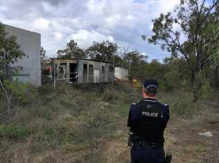 Police were on scene at a Parkhurst fire on Monday morning where a donga and machinery were destroyed. Picture: Frazer Pearce