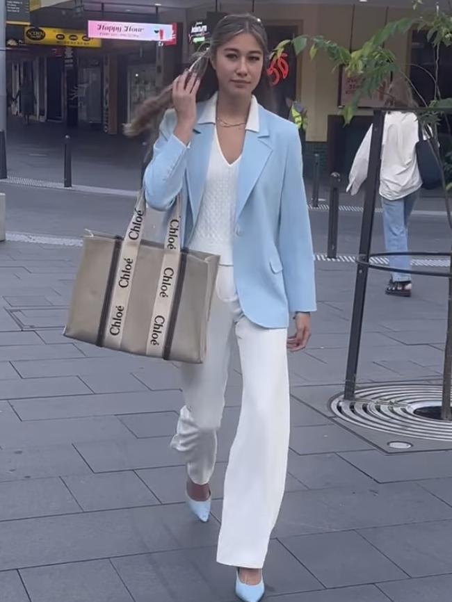 Paris Ow-Yang heading into court on Friday. Picture: Instagram