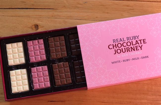 Ruby chocolate is the fourth type after white, milk and dark.