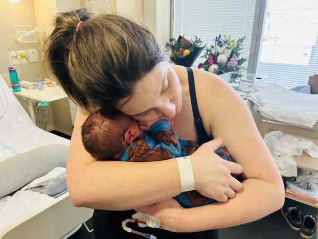 Lauren Hennessy had two babies which were born in the Hobart Private Hospital maternity unit - Theodore (2021) and Easton (2024).