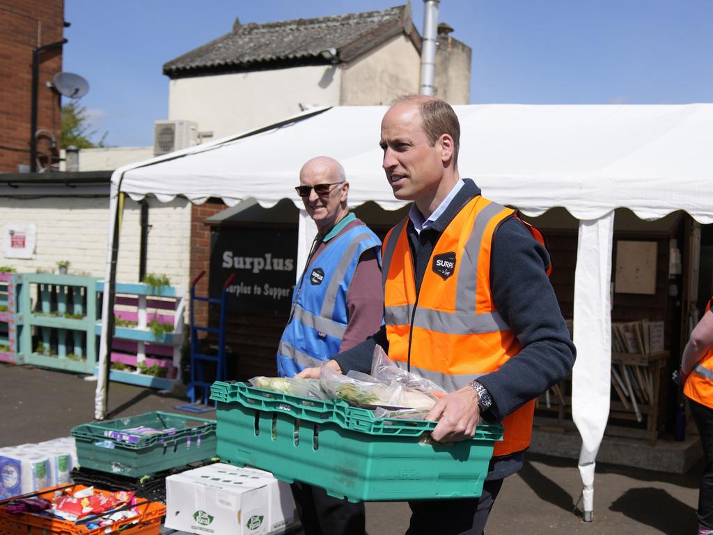 Prince William revealed his children enjoyed spaghetti hoops during the visit. (Photo by Alastair Grant-WPA Pool/Getty Images)