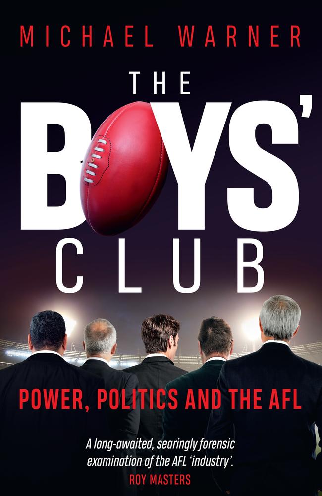 Michael Warner's book The Boys' Club is on sale now.