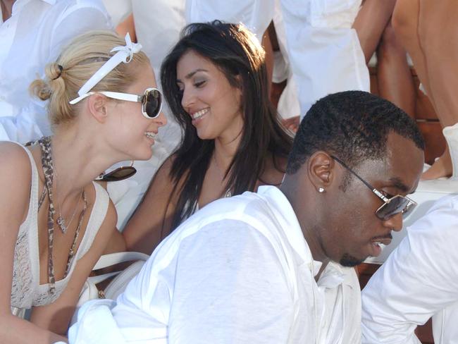 Pictured here in 2006, it was still a year before Keeping up with the Kardashians had started filming. Paris Hilton and her then personal assistant Kim Kardashian were seen partying with Diddy. Picture: Jon Furniss/WireImage/Getty Images