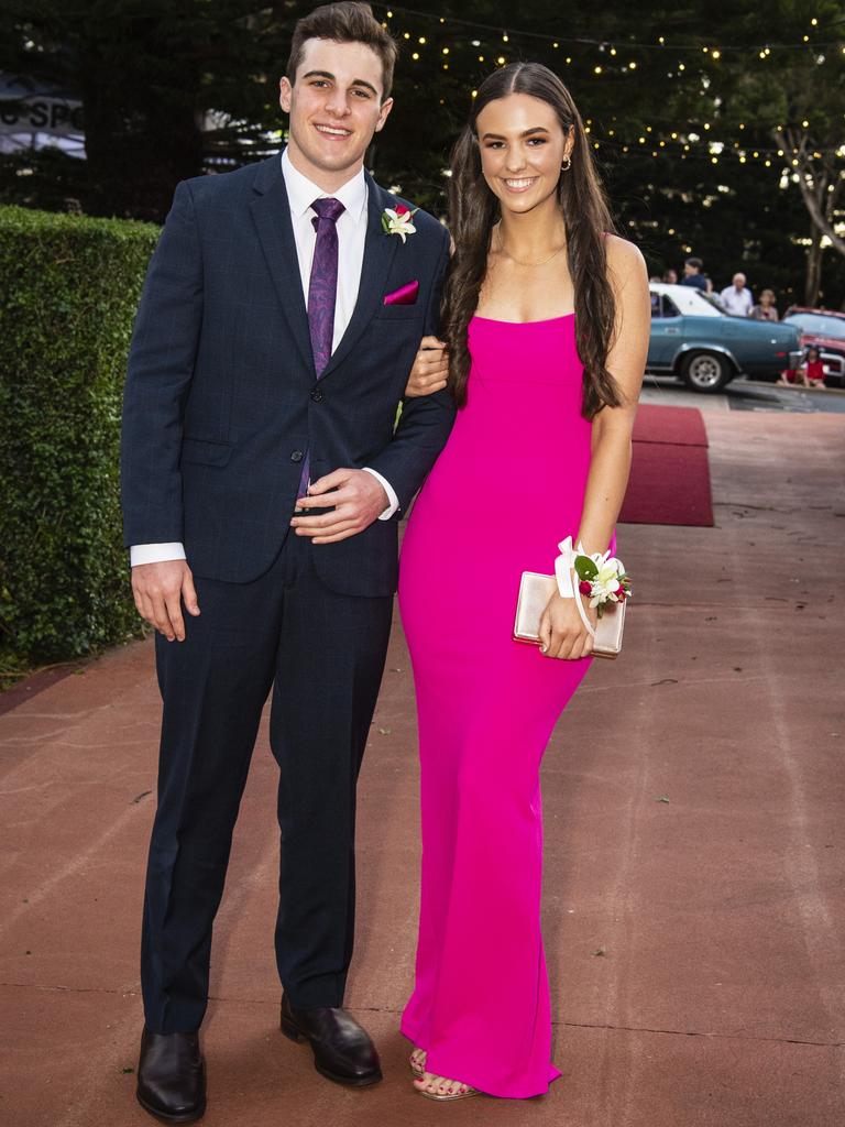 Bart Steffen and partner Caleiah Budd at St Mary's College formal at Picnic Point, Friday, March 24, 2023. Picture: Kevin Farmer