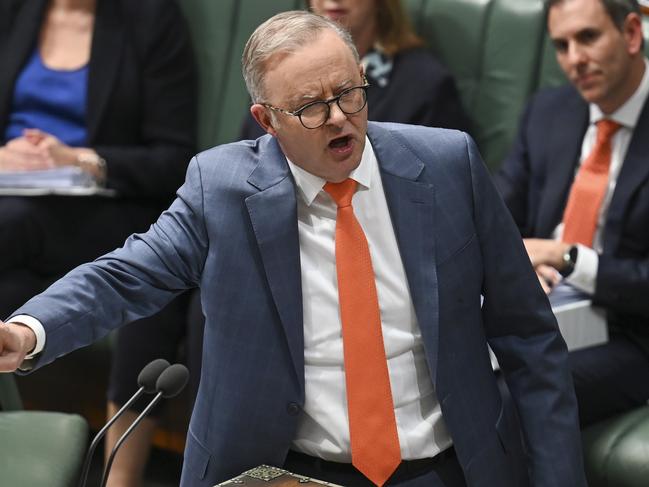 CANBERRA, Australia - NewsWire Photos - August 22, 2024: Prime Minister Anthony Albanese during Question Time at Parliament House in Canberra. Picture: NewsWire / Martin Ollman