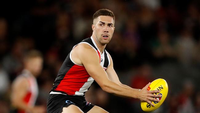 Jade Gresham is in career-best form for St Kilda after a difficult two years with injury. Picture: Getty Images