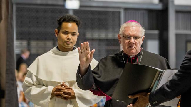 St Joseph's College being officially opened and blessed in a ceremony by Archbishop Mark Coleridge. Picture: Jerad Williams