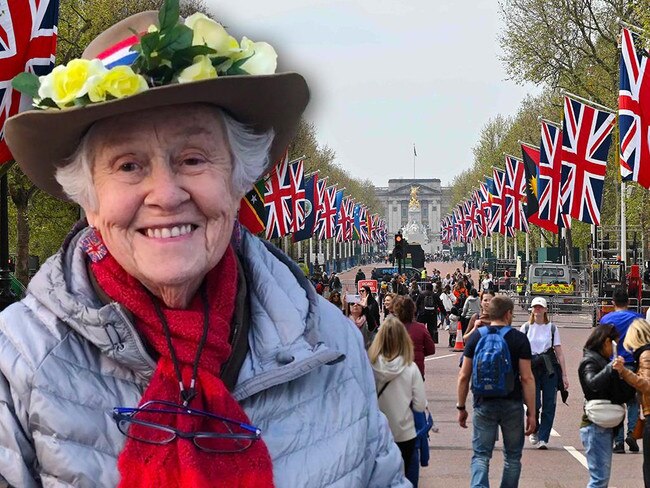 Margaret Tnsley is camping out for the coronation.