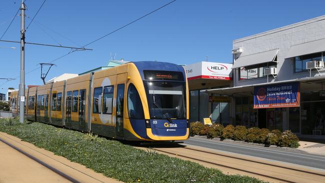 Trams may not make it to Burleigh until 2044. Picture: Mike Batterham