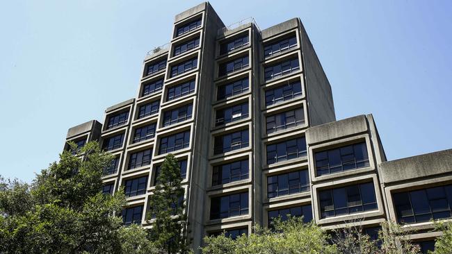 The Sirius Tower in The Rocks, 1 year after the last tenants were moved out of the Public housing tower. Picture: John Appleyard