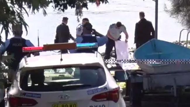 Police forensics scour the spot where Ms Haddad was found. Picture: Top Notch Video