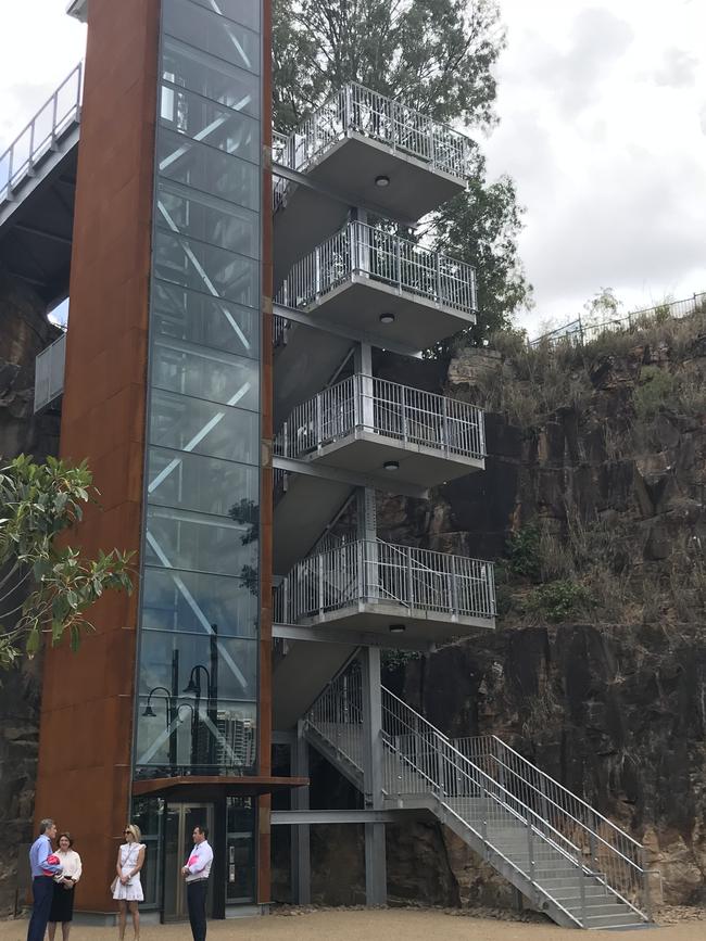 The first lift at Howard Smith Wharves. Picture: Andrea Macleod