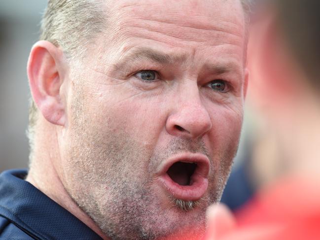 Southern FNL Division 2 Grand Final: Chelsea Heights v Murrumbeena at Power Reserve, Doveton. Chelsea Heights coach Brad Canavan. Picture: AAP/ Chris Eastman